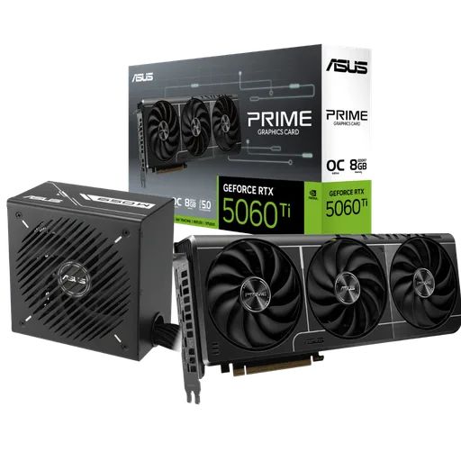 Combo de Actualización ASUS Prime NVIDIA GeForce RTX 5060 Ti 8GB + Fuente ASUS Prime 650W
