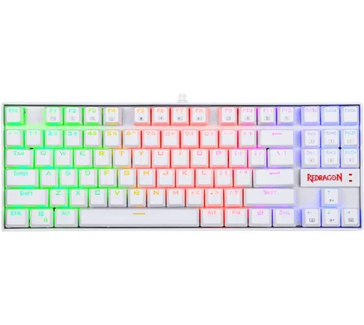 Teclado Mecánico Redragon Kumara K552 RGB White Outemu Red ESP