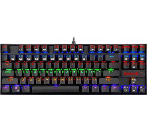 Teclado Mecánico Redragon Kumara K552 Rainbow Outemu Red ESP