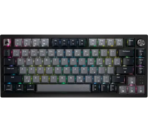 Teclado Mecánico Corsair K65 PLUS 75% Wireless 2.4GHz Bluetooth 1ms Switch MLX Red RGB 266Hs