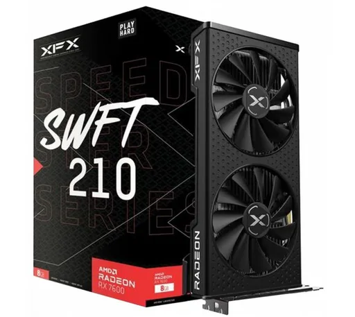 Placa de Video XFX Radeon RX 7600 8GB GDDR6 Speedster Swift 210