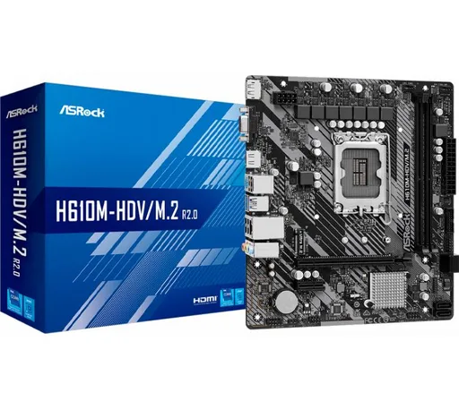 Mother ASRock H610M-HDV/M2 R2.0 DDR4 S1700