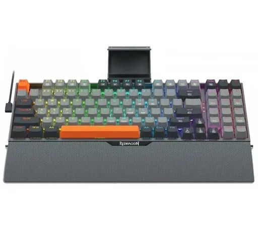 Teclado Mecánico Redragon K648 Olaf Swtich Red Lineal RGB USB-C 90%