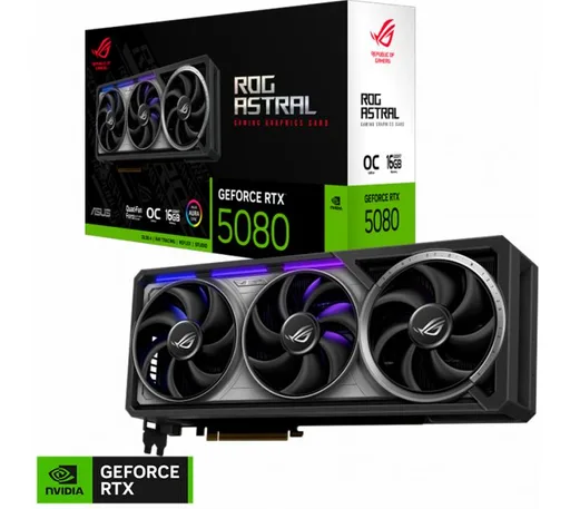 Placa de Video ASUS ROG GeForce RTX 5080 16GB GDDR7 Astral OC