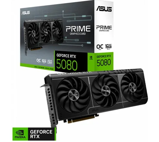 Placa de Video ASUS Prime GeForce RTX 5080 16GB GDDR7 OC