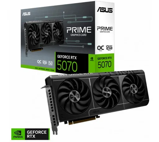 Placa de Video ASUS Prime GeForce RTX 5070 12GB GDDR7 OC