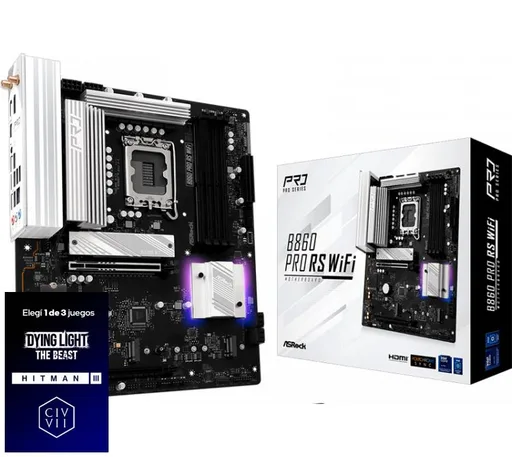 Mother ASRock B860 PRO RS WiFi LGA1851 DDR5