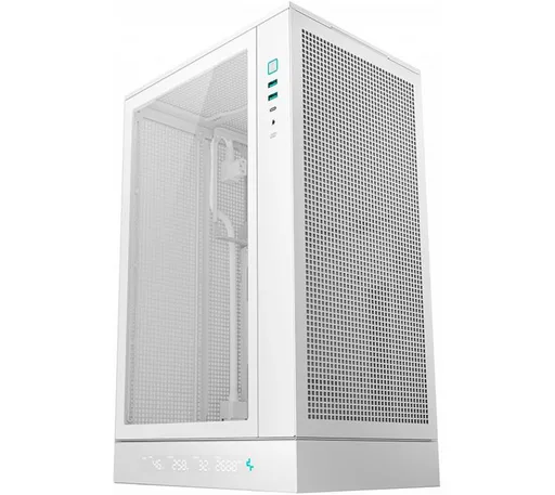 Gabinete DeepCool CH270 Digital White Vertical USB-C