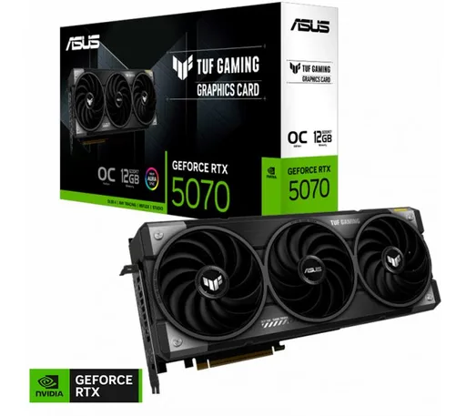 Placa de Video ASUS TUF GeForce RTX 5070 12GB GDDR7 Gaming OC