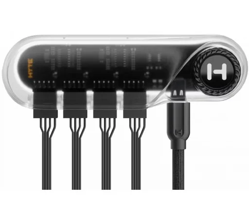 Powered USB Hub HYTE 4x USB 2.0 - USB-C 5V 4A Magnetic