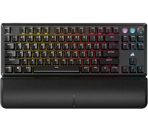 Teclado Magnético Corsair K70 PRO TKL 8000Hz HyperPolling Hall Effect MGX HyperDrive Switch Black RGB