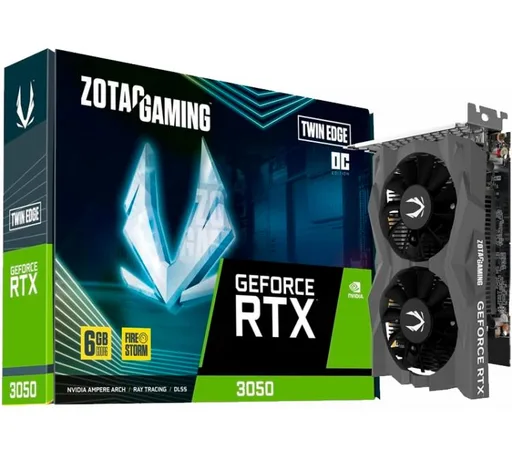 Placa de Video Zotac GeForce RTX 3050 6GB GDDR6 Twin Edge OC