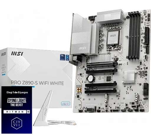 Mother MSI PRO Z890-S WiFi White