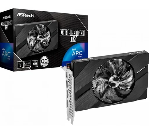 Placa de Video ASRock Intel ARC A380 6GB GDDR6 Challenger ITX OC