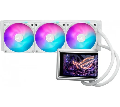 Cooler CPU ASUS ROG Ryuo IV 360 ARGB 6.67" Amoled Screen Water Cooler White