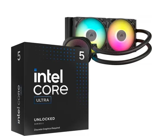 Procesador Intel Core Ultra 5 245KF 5.2GHz Turbo + Corsair iCUE Titan Link 240 RX RGB Water Cooler