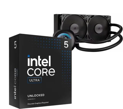 Procesador Intel Core Ultra 5 245KF 5.2GHz Turbo + Corsair Nautilus 240 RS LCD Water Cooler