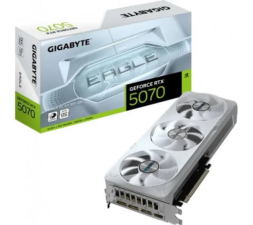 Placa de Video Gigabyte GeForce RTX 5070 12GB GDDR7 Eagle OC ICE