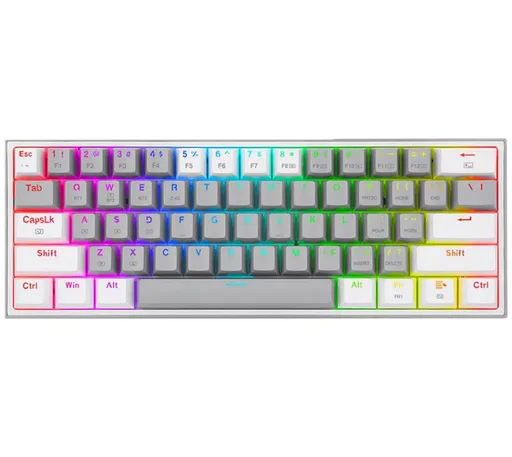 Teclado Mecánico Redragon K617 Fizz 60% White/Grey RGB
