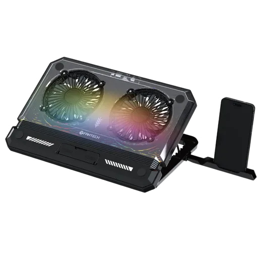 Base para Notebook Fantech NC21 C/Cooler USB A-C RGB Negro