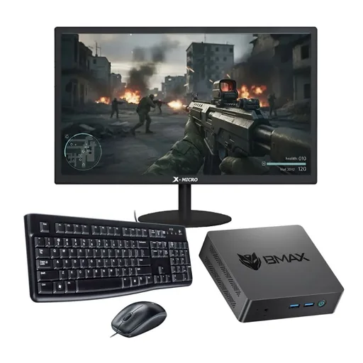 Mini PC Bmax B3 Pro Intel Celeron 8GB 256GB Win11 + Mon 19 75Hz+kit Mk120