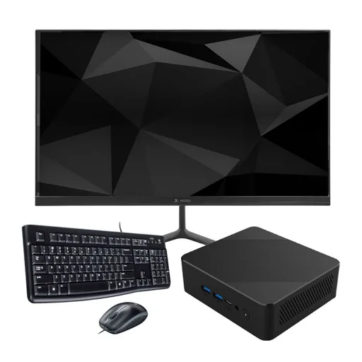Mini PC CX Ryzen 5 3500U 16GB SSD 480GB W11 + Moni 24" 180Hz + Logi MK120