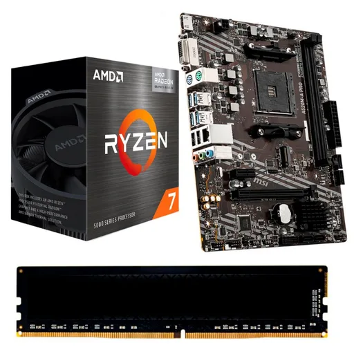 Combo PC AMD Ryzen 7 5700G + A520 + 16GB