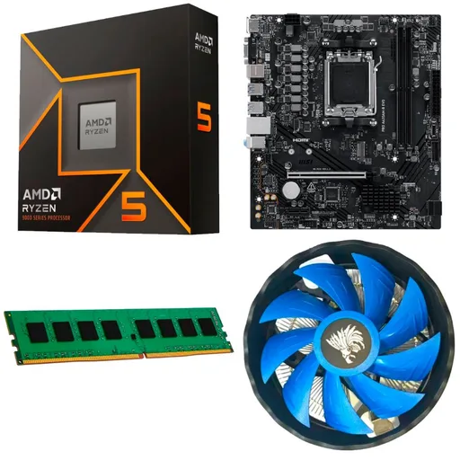 Combo PC AMD Ryzen 5 9600X + A620 + 8GB