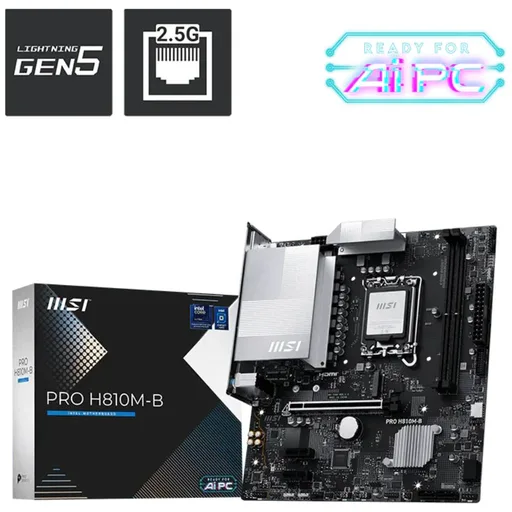 Motherboard Intel Socket LGA1851 - MSI PRO H810M-B DDR5