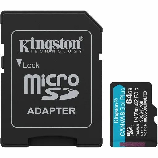 Memoria MicroSd 64 GB Canvas Go Plus Gen4 Kingston 4k
