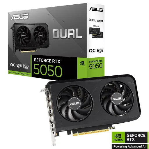 Placa De Video GeForce RTX 5050 8GB ASUS Dual OC