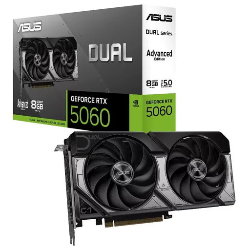 Placa De Video GeForce RTX 5060 8GB ASUS Dual OC Edition