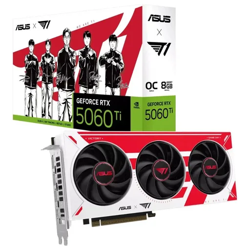 Placa De Video GeForce RTX 5060 Ti 8GB ASUS T1 Gaming OC