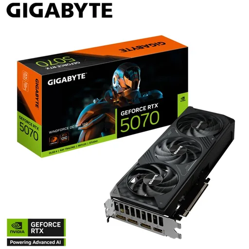 Placa De Video GeForce RTX 5070 12GB Gigabyte Windforce OC SFF