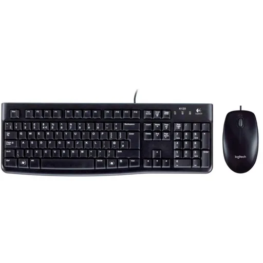 Teclado y Mouse Logitech K120 + M90