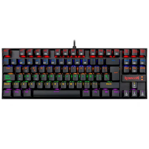 Teclado Gamer Mecánico Redragon K552 Kumara Rainbow Switch Red