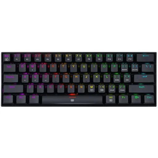 Teclado Gamer Mecánico Redragon K630 Dragonborn Negro Switch Marron