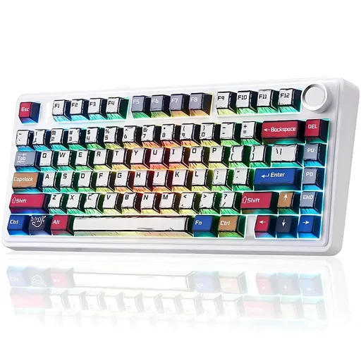Teclado Gamer AULA F75 Comic Negro RGB Sw Reaper