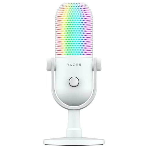 Micrófono Razer Seiren V3 Chroma RGB USB Streaming Blanco