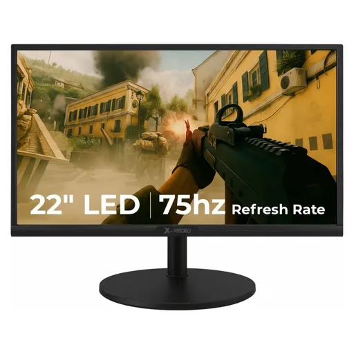 Monitor Gamer 22" X-Micro HDMI VGA 75Hz 5ms X22KN