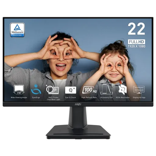 Monitor Gamer 22" MSI Pro Full HD 100Hz HDMI VGA 1ms MP225V