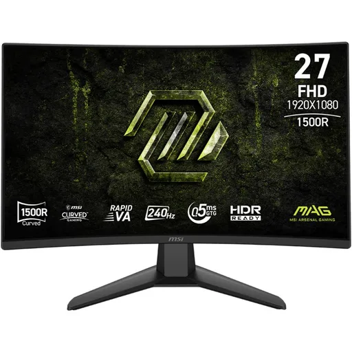 Monitor Gamer 27" MSI Curvo Mag 240Hz FHD 0.5ms 274CF X24