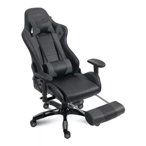 Silla Gamer Level Up Apolo Negro C/apoya Pies