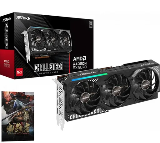 Placa de Video ASRock Radeon RX 9070 16GB GDDR6 Challenger