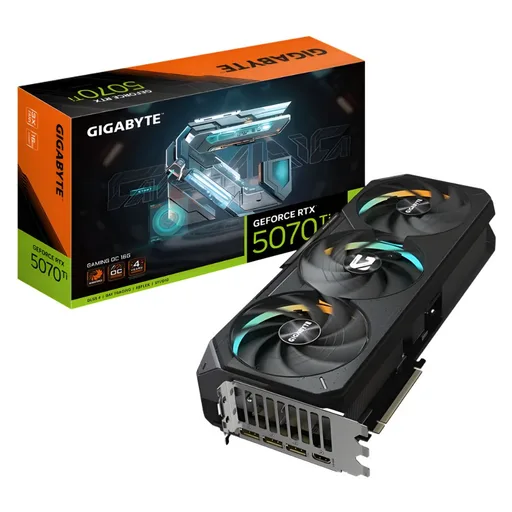 Placa de Video Gigabyte NVIDIA GeForce RTX 5070 Ti 16GB Gaming OC