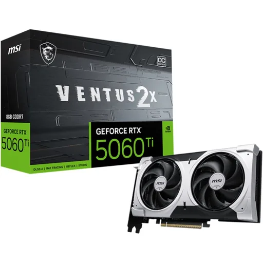 Placa De Video GeForce RTX 5060 Ti 8GB MSI Ventus 2X OC Plus