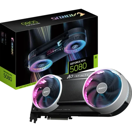Placa de Video Gigabyte NVIDIA GeForce RTX 5080 16GB Aorus Infinity