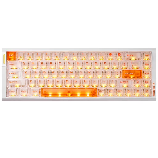 Teclado Mecánico ATK RS6 AIR Zenith Frosted Switch Ingles White/Orange