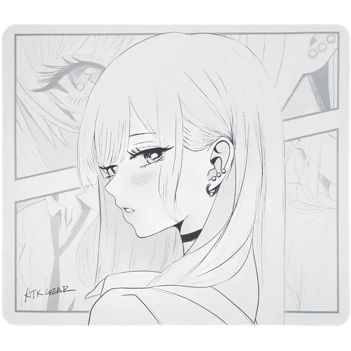 Mousepad ATK Dream Reverie Black/White L 490x420x4.5mm