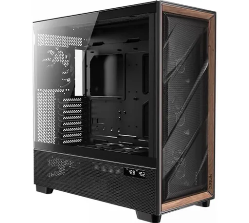 Gabinete Antec Flux Pro 4x140mm PWM Fans 2x120mm PWM Fans Mesh Vidrio Templado Wood